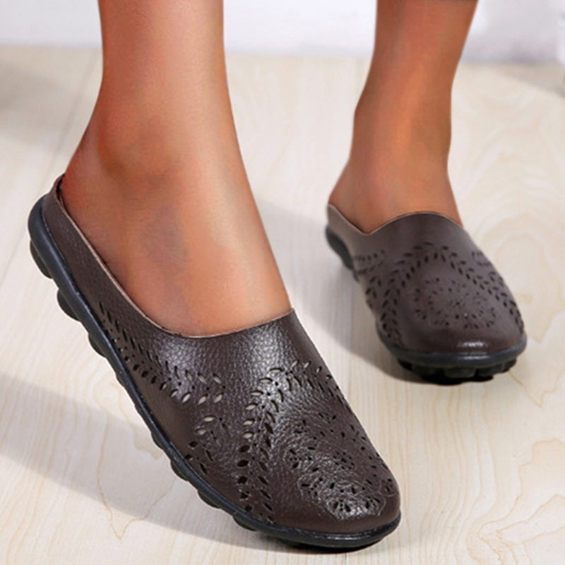 Casual pantoffels met gaten in alle kleuren