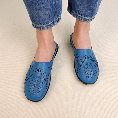 Casual pantoffels met gaten in alle kleuren