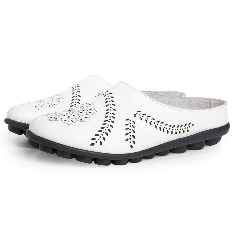 Casual pantoffels met gaten in alle kleuren