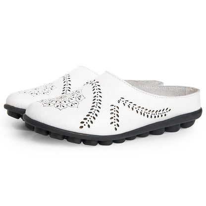 Casual pantoffels met gaten in alle kleuren