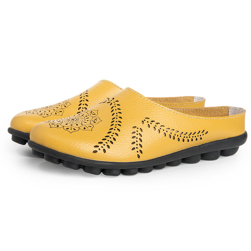 Casual pantoffels met gaten in alle kleuren