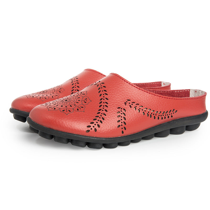 Casual pantoffels met gaten in alle kleuren