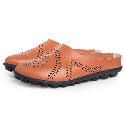 Casual pantoffels met gaten in alle kleuren