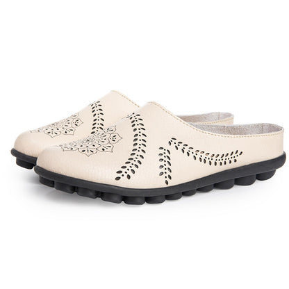 Casual pantoffels met gaten in alle kleuren