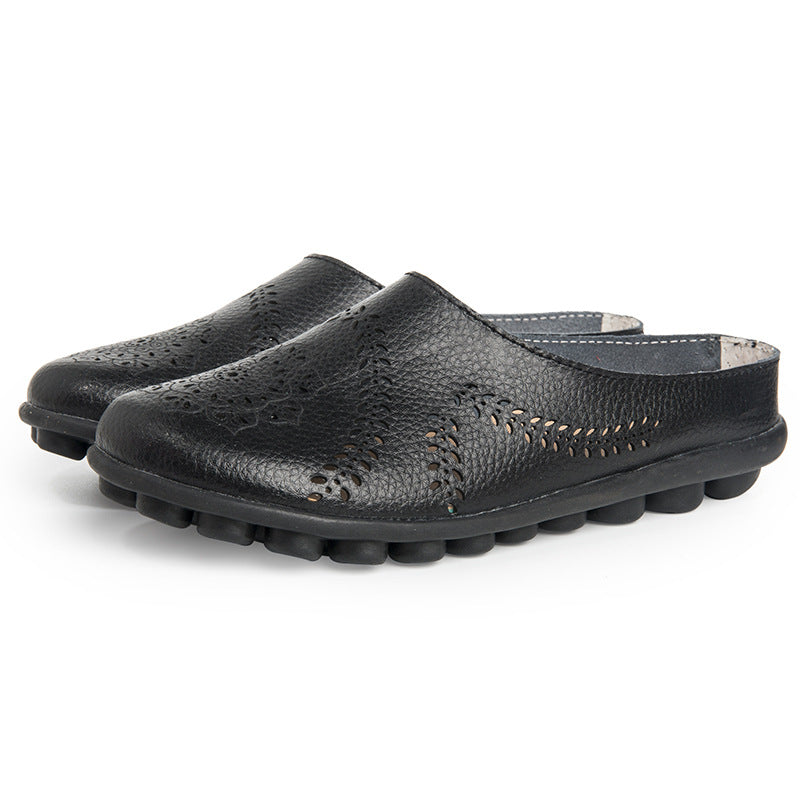 Casual pantoffels met gaten in alle kleuren