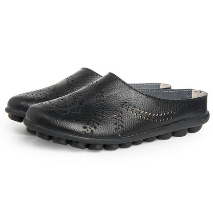 Casual pantoffels met gaten in alle kleuren
