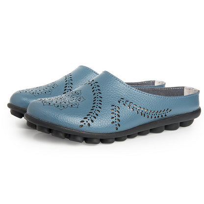 Casual pantoffels met gaten in alle kleuren