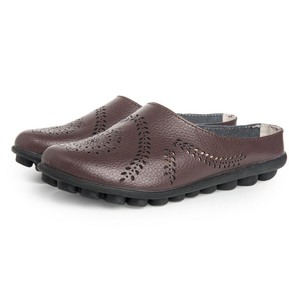 Casual pantoffels met gaten in alle kleuren