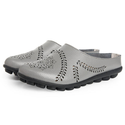 Casual pantoffels met gaten in alle kleuren