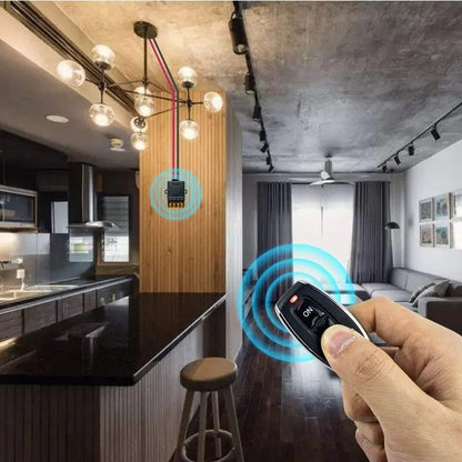 Draadloze afstandsbedieningsschakelaar en ontvangerset, geen bedrading