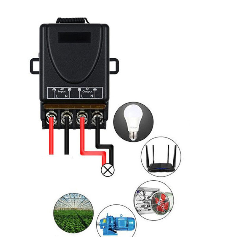 Draadloze afstandsbedieningsschakelaar en ontvangerset, geen bedrading