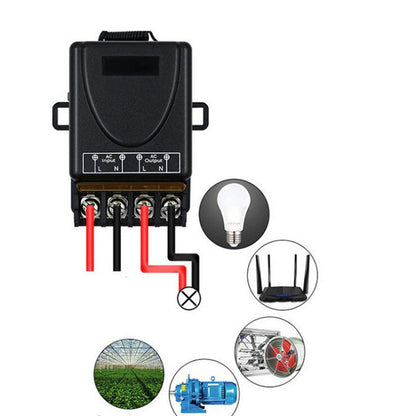 Draadloze afstandsbedieningsschakelaar en ontvangerset, geen bedrading