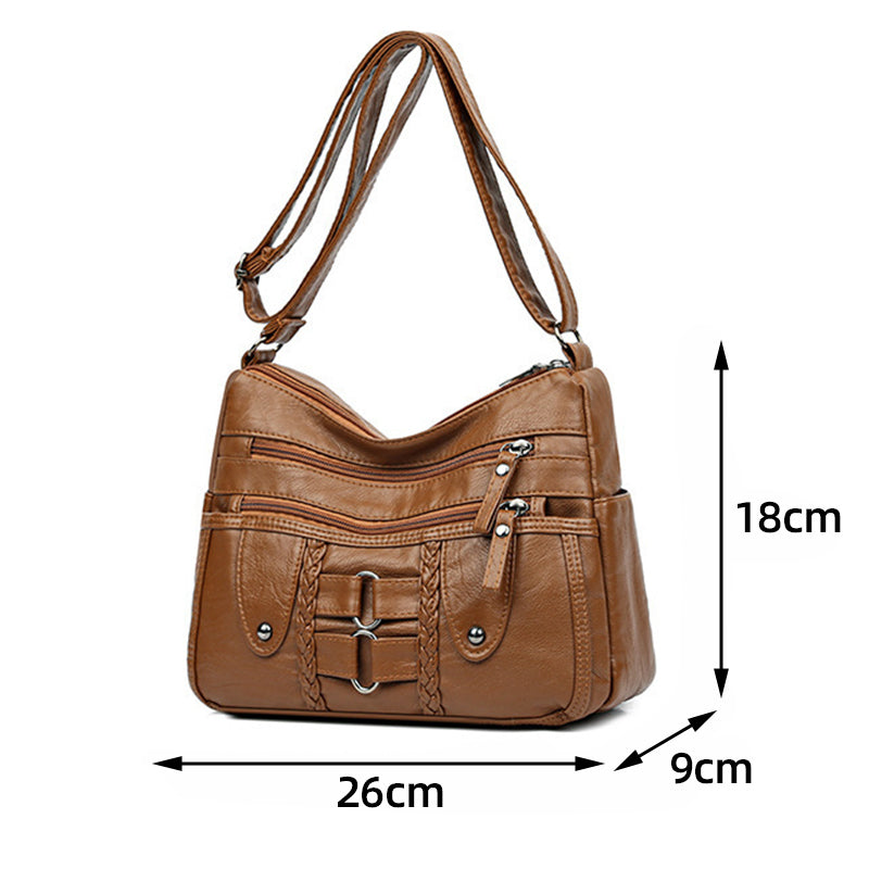 EleganceVintage – Dames handtas van zacht PU leer