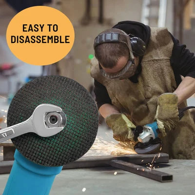zalati Haakse slijper-flensmoer, buitenste binnenste borgmoer, compatibel met Makita-slijpgereedschapmachines, 5/8 inch zalati Haakse slijper-flensmoer, buitenste binnenste borgmoer, compatibel met Makita-slijpgereedschapmachines, 5/8 inch
