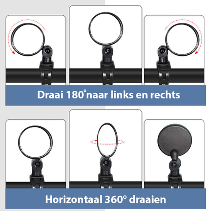 Achteruitkijkspiegel – 360° Veiligheidsachteruitkijkspiegel | 1+1 GRATIS