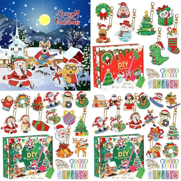 SparkleCraft - Nieuw ontwerp Kerst Diamond Sticker Kit | 50% KORTING