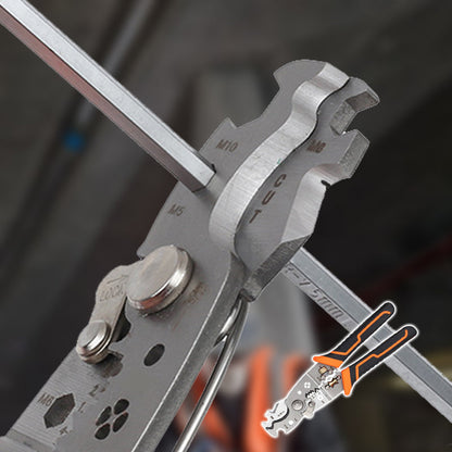 Multifunctionele kabelstripper en krimptang