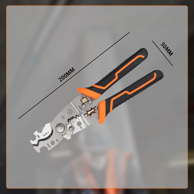 Multifunctionele kabelstripper en krimptang
