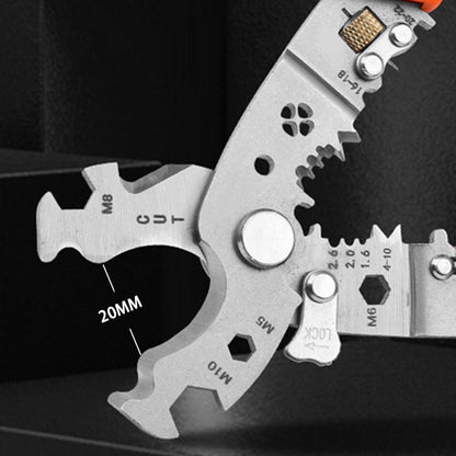 Multifunctionele kabelstripper en krimptang