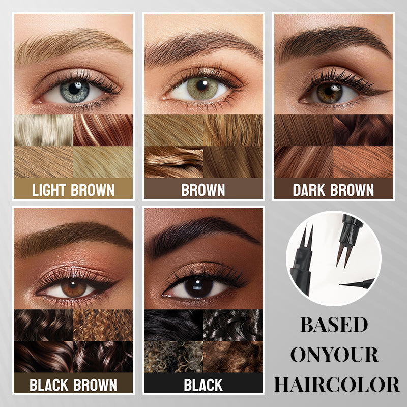 BrowMaster™ – 2-in-1 vloeibare wenkbrauwpotlood | 1+1 GRATIS