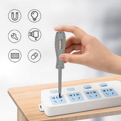 Een magnetische schroevendraaier en spanningstester