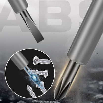 Een magnetische schroevendraaier en spanningstester