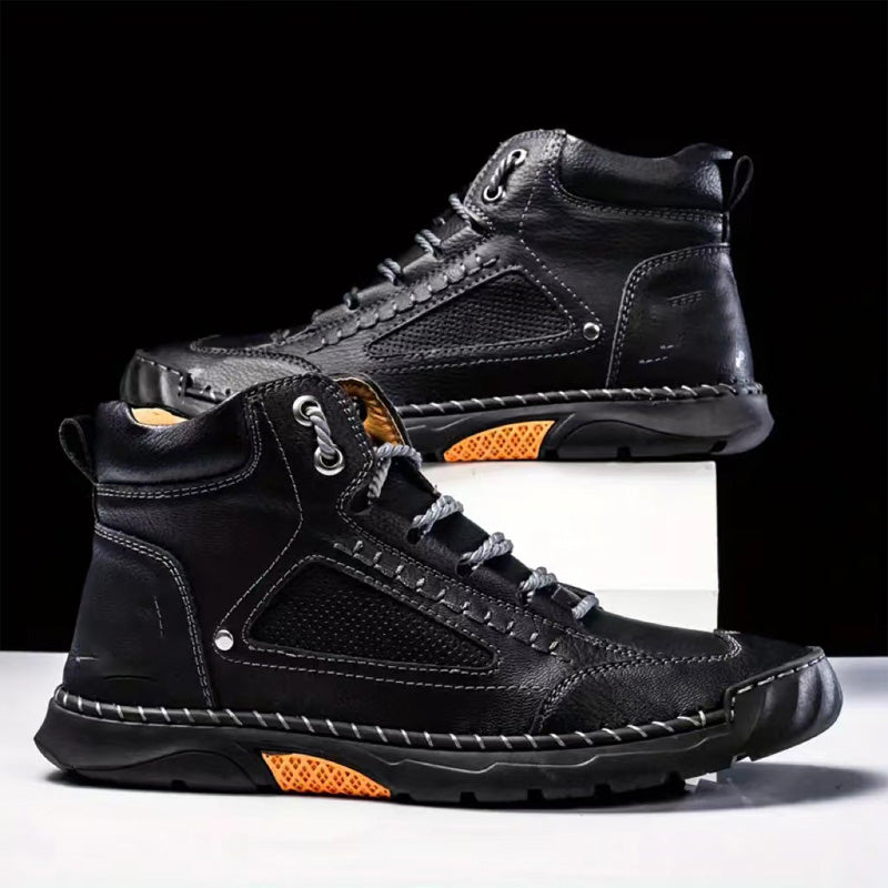 StyleFlat™ – Handgeborduurde enkellaarsjes voor heren | 50% KORTING