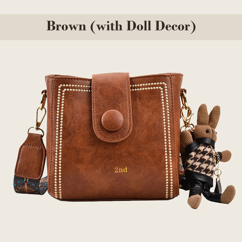 Vintage modetas met verstelbare riem