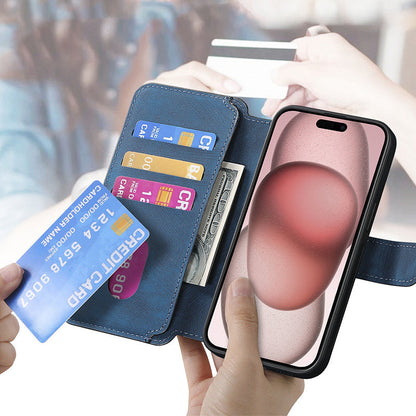 MagnoCase™ 3-in-1 lederen hoesje - afneembaar, magnetisch & allround bescherming voor je mobiele telefoon