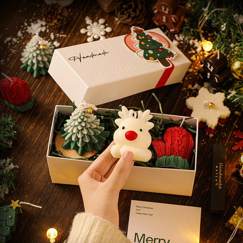 FestiveGlow – Kerstgeurkaarsenset in geschenkdoos