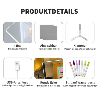 LumiNote – Uitwisbaar LED-whiteboard