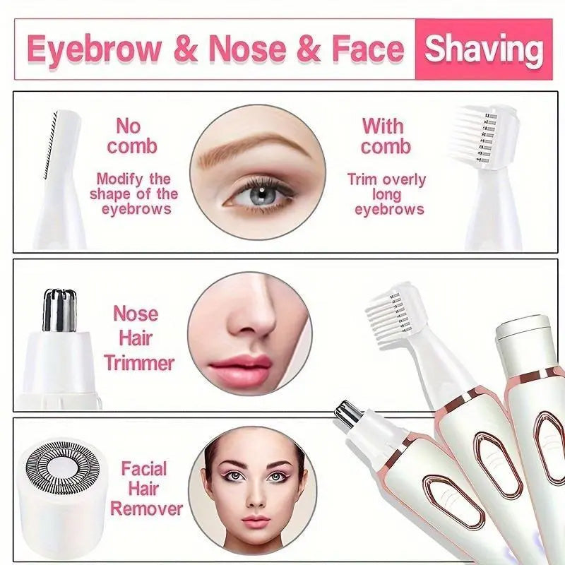 SilkyGlow™ 4-in-1 snoerloos scheerapparaat voor dames