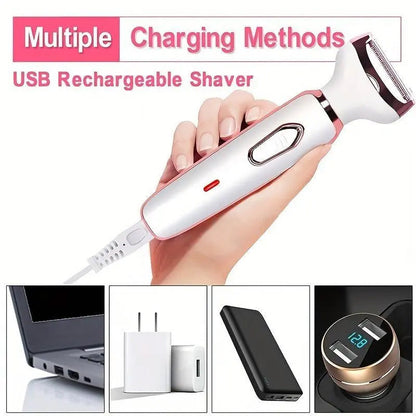 SilkyGlow™ 4-in-1 snoerloos scheerapparaat voor dames