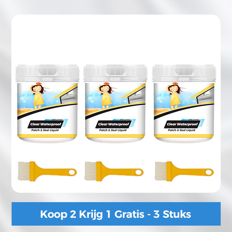 Transparante waterdichte coating, waterdichte kit