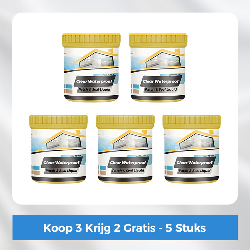 Transparante waterdichte coating, waterdichte kit