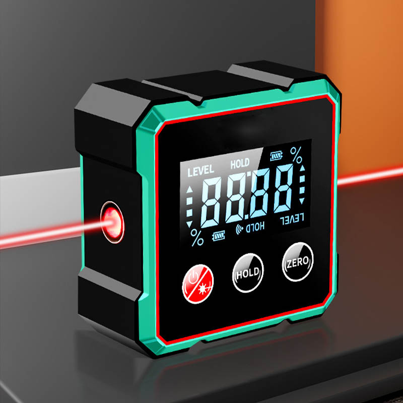 Laserpro – 4-Zijdige Magnetische Digitale Hoekmeter met Laser (optie) | 50% KORTING