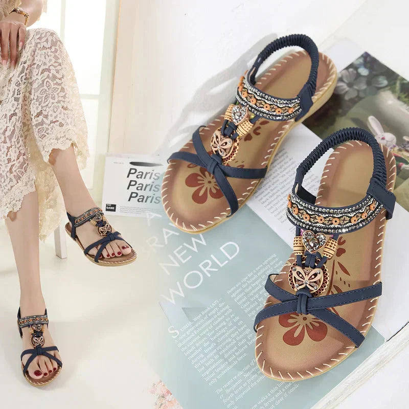 Nieuwe sandalen in bohemian-stijl