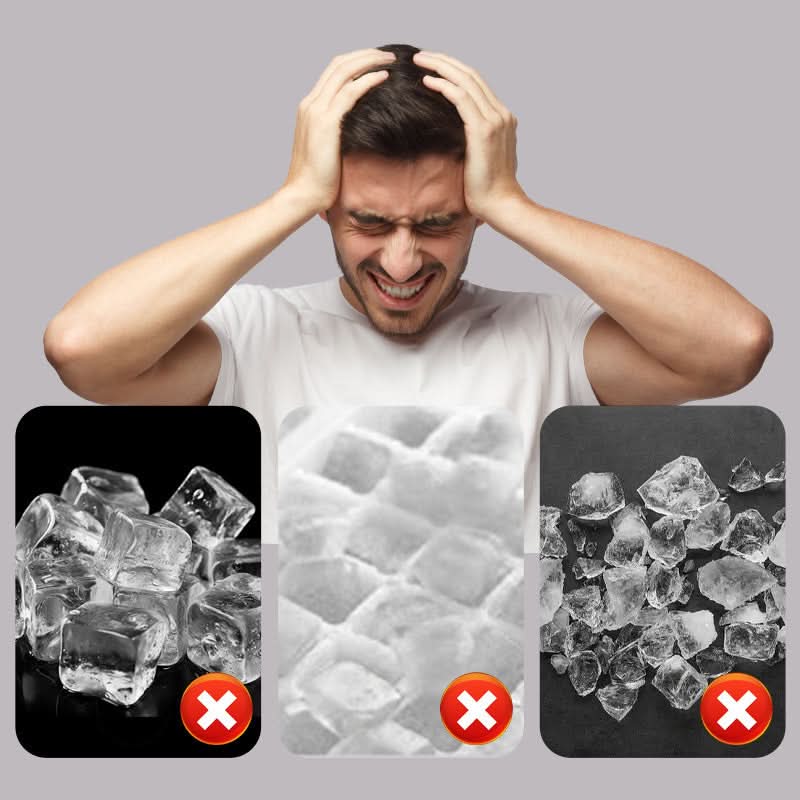 Draagbare siliconen ijsblokjesmachine | 2+2 GRATIS