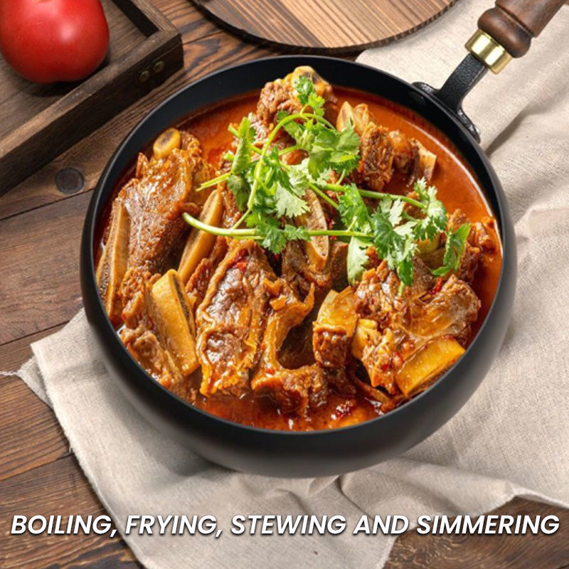 Stoviron™ – Klassieke Gietijzeren Pan met Moderne Warmtevasthouding | 50% KORTING