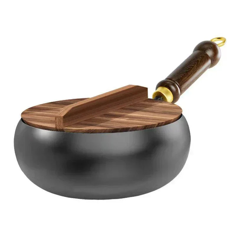 Premium Gesmede Stalen Wok – Ontketen de Meesterschap van Smaak