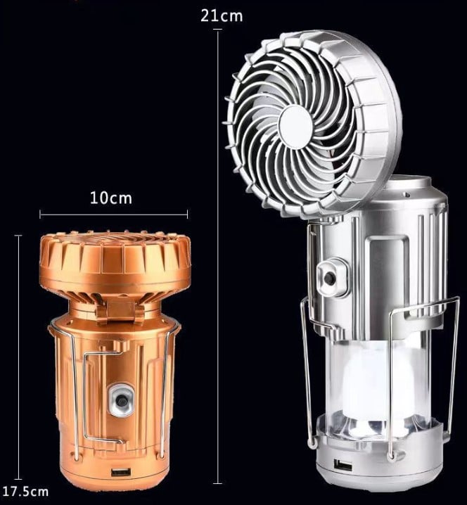 6-in-1 draagbare zonne-led-kampeerlantaarn