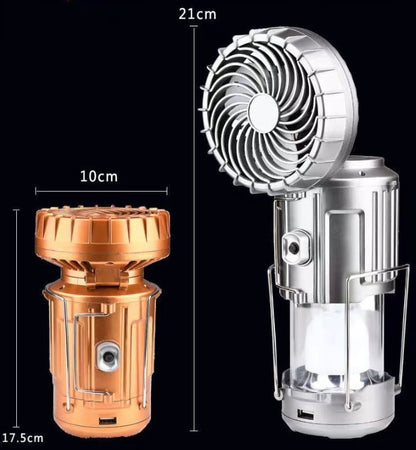 6-in-1 draagbare zonne-led-kampeerlantaarn