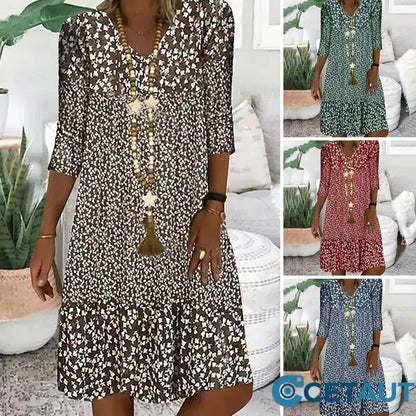 EleganzaV – Dames V-halsjurk | 50% korting