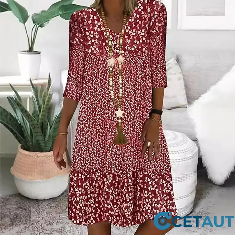 EleganzaV – Dames V-halsjurk | 50% korting