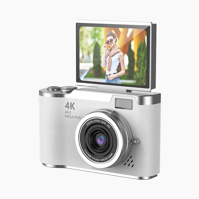 VisionFlip – 4K HD digitale camera met draaibaar scherm | 50% RABATT