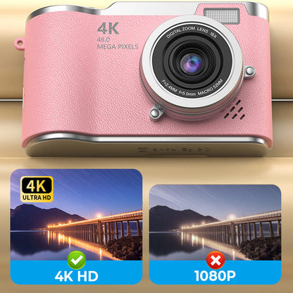 VisionFlip – 4K HD digitale camera met draaibaar scherm | 50% RABATT