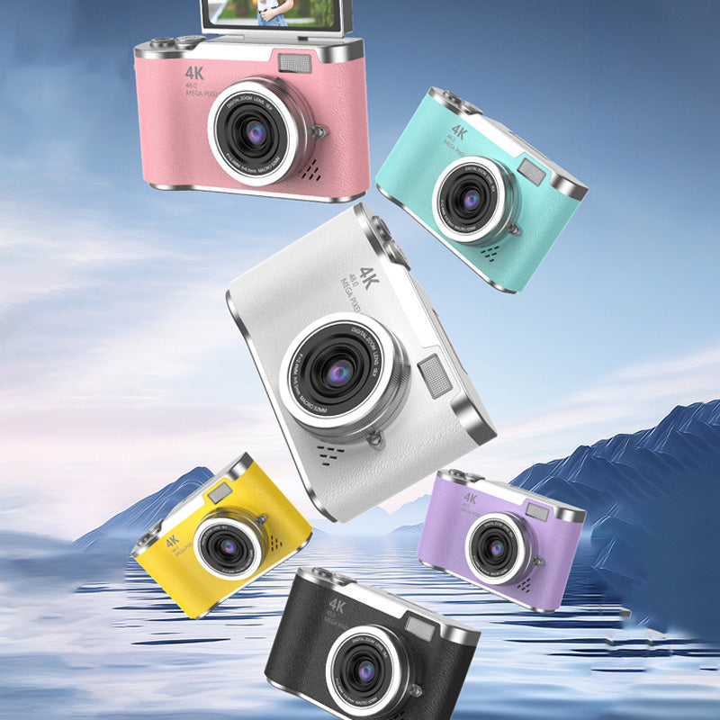 VisionFlip – 4K HD digitale camera met draaibaar scherm | 50% RABATT