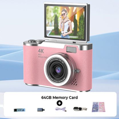 VisionFlip – 4K HD digitale camera met draaibaar scherm | 50% RABATT