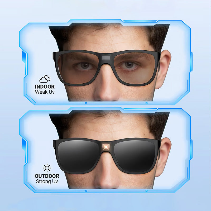 LumiShade™ Stijlvolle gepolariseerde zonnebril met lichtsensor