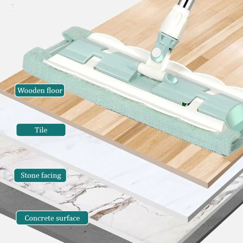 EasyWish™ – De slimme vlakke dweil met roestvrijstalen steel voor moeiteloos schoonmaken | 50% KORTING